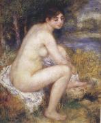 Female Nude in a Landscape, Pierre Renoir